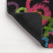 Tapis De Souris Colorful Numbers Math Graffiti (Coin)