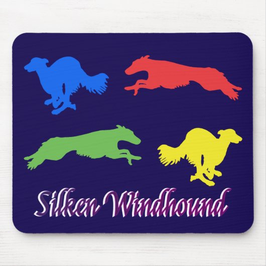 Tapis De Souris Colorful Silken Windhounds (Devant)