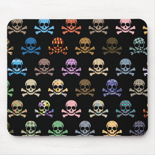 Tapis De Souris Colorful Skull (Devant)