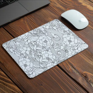 Tapis De Souris Coloriez-moi avant de donner à Jasmine•Personnalis