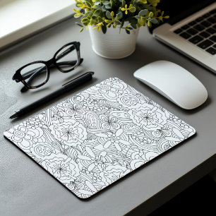 Tapis De Souris Coloriez-moi avant de donner Posey•Sur mesure