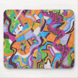 Tapis De Souris "Colorscape" Art Abstrait
