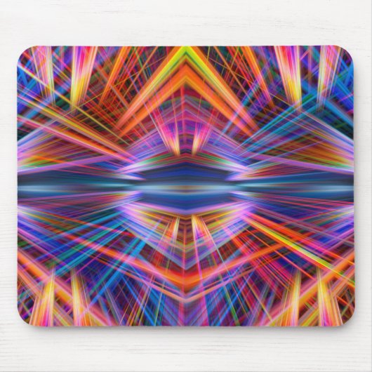 Tapis De Souris Colourful light beams (Devant)