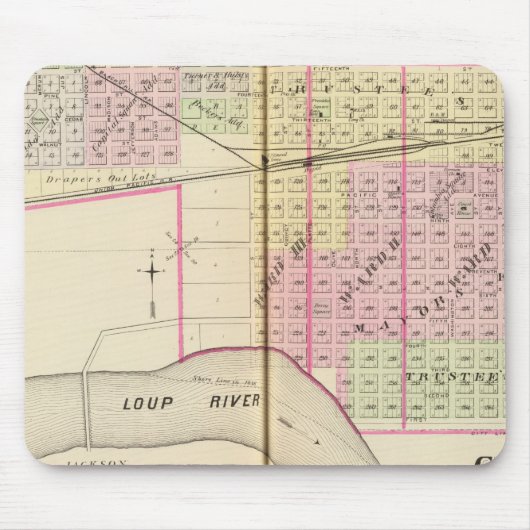 Tapis De Souris Columbus, Nebraska (Devant)