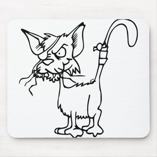 Tapis De Souris Combat de chats Blessé Bandage animal Feline Domes (Devant)