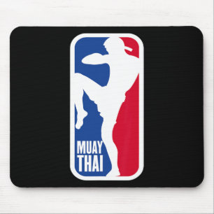 Tapis De Souris Combattant de Muay Thai Vintage Combat de rue Mma