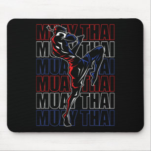 Tapis De Souris Combattant Muay Thai Sports Arts Martiaux Mma Thaï