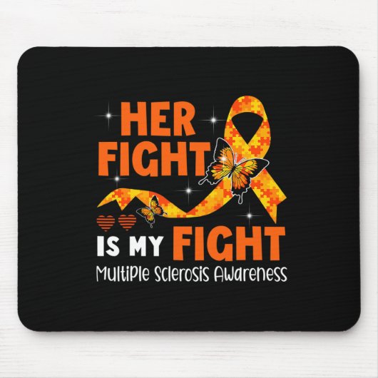 Tapis De Souris Combattre est mon combat Ms Sclérose en plaques (Devant)