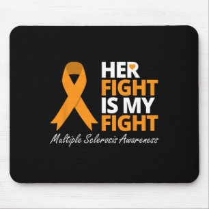 Tapis De Souris Combattre est mon combat Ms Sensibilisation Orange