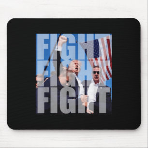 Tapis De Souris Combattre Le Combat Pour Donald Trump 2024 Usa Ell