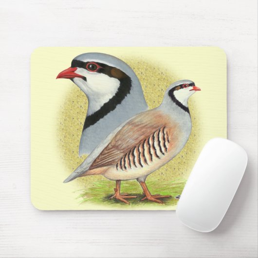 Tapis De Souris Combo de perdrix de Chukar (Avec souris)