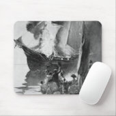 Tapis De Souris Combustion du Gaspee (Avec souris)