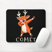 Tapis De Souris Comet Santas Reindeers Family Matching Outfit Chri (Avec souris)