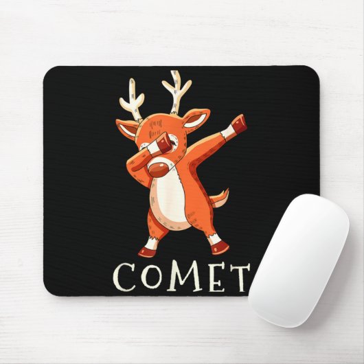 Tapis De Souris Comet Santas Reindeers Family Matching Outfit Chri (Avec souris)