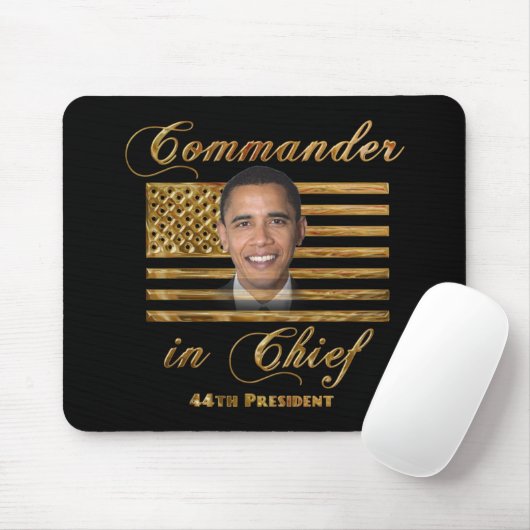 Tapis De Souris Commandant en chef, Barack Obama (Avec souris)
