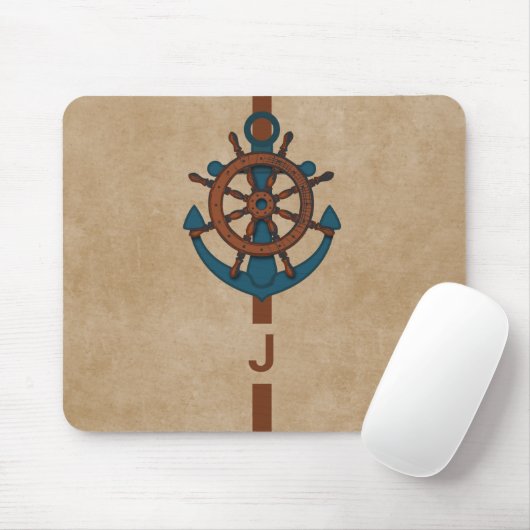 Tapis De Souris Commande Et Ancre De Navire (Avec souris)