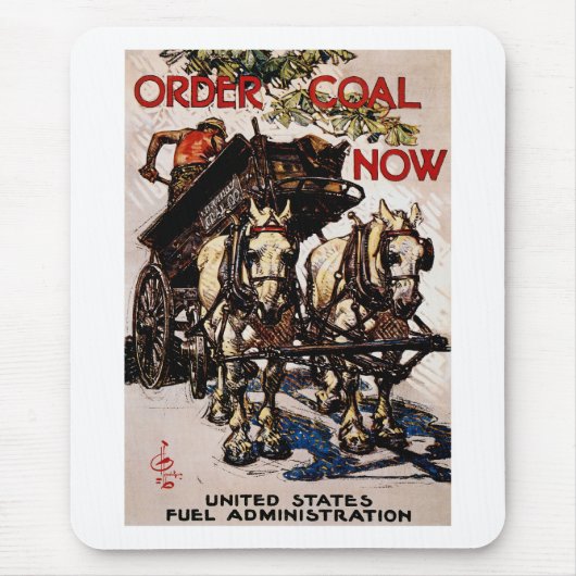 Tapis De Souris Commander du charbon maintenant (Devant)