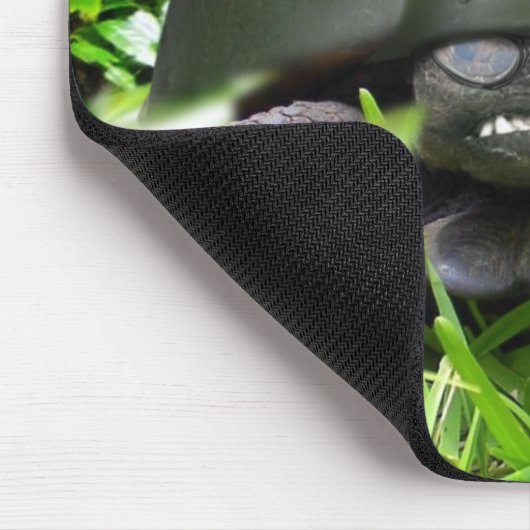 Tapis De Souris Commando lent - Tortue casque militaire (Coin)