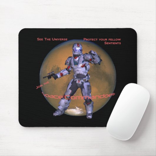 Tapis De Souris Commando spatial Mousepad (Avec souris)