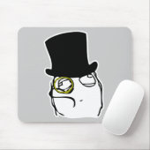 Tapis De Souris Comme monsieur Rage Face Meme (Avec souris)