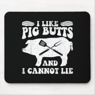 Tapis De Souris Comme Pig Butts Bbq Barbecue Grill Chef Viande