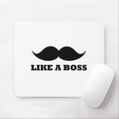 Tapis De Souris COMME UN PATRON, conception de moustache (Avec souris)