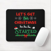 Tapis De Souris Commençons ce Noël Fête de Noël C (Avec souris)