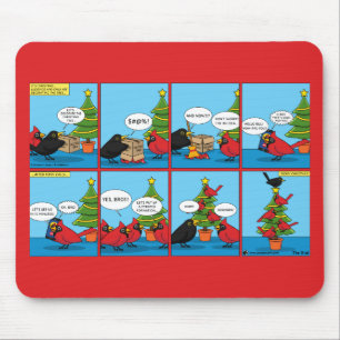 Tapis De Souris Comment décorer une bande dessinée d'arbre de Noël