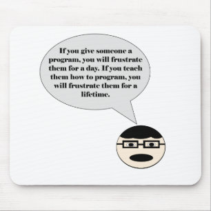 Tapis De Souris Comment frustrer un programmeur Mousepad