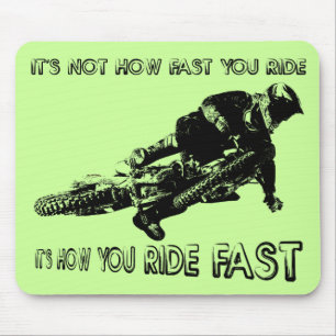 Tapis De Souris Comment rouler Fast Dirt Vélo Motocross Mousepad