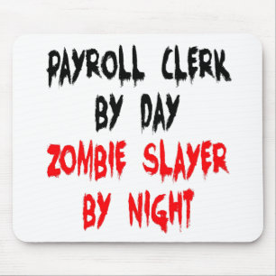 Tapis De Souris Commis à la paie de Zombie Slayer