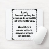 Tapis De Souris Commissaire aux comptes de joute d'esprit (Avec souris)