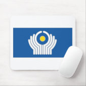 Tapis De Souris Commonwealth CIS de drapeau d'États indépendants (Avec souris)