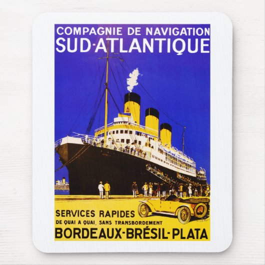 Tapis De Souris Compagnie De Navigation Sud Atlantique (Devant)