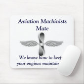 Tapis De Souris Compagnon Mousepad de machinistes d'aviation (Avec souris)