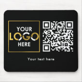 Tapis De Souris Company Business Your Logo Here QR Code Modern (Devant)