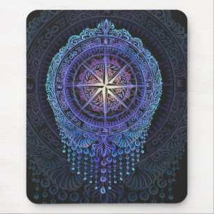 Tapis De Souris Compas céleste Mandala