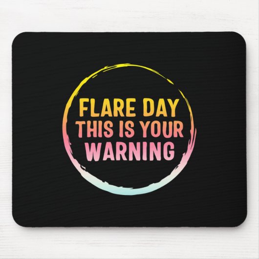 Tapis De Souris Complexe de jour de flammes Sensibilisation au syn (Devant)