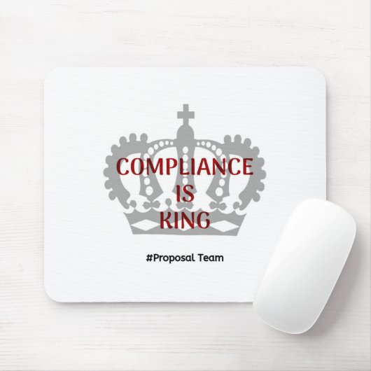 Tapis De Souris Compliance is King (Avec souris)