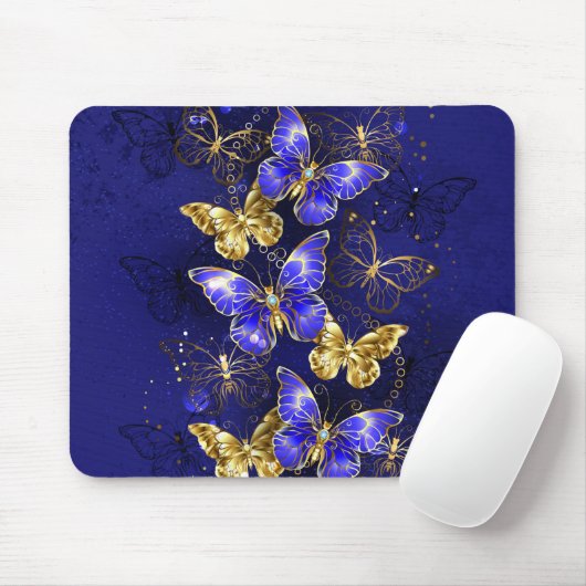 Tapis De Souris Composition avec les papillons Sapphire (Avec souris)
