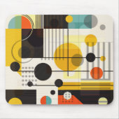 Tapis De Souris Composition des formes géométriques colorées (Devant)
