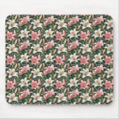 Tapis De Souris Composition élégante de lys et de feuillage (Devant)