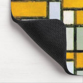 Tapis De Souris Composition Jaune et Gris, Mondrian (Coin)