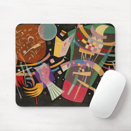 Tapis De Souris Composition Kandinsky 10 Peinture Abstraite (Avec souris)