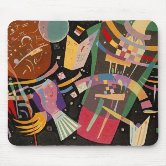Tapis De Souris Composition Kandinsky X Oeuvre Abstraite (Devant)