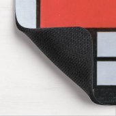 Tapis De Souris Composition Rouge, Jaune, Bleu, Noir, Mondrique (Coin)