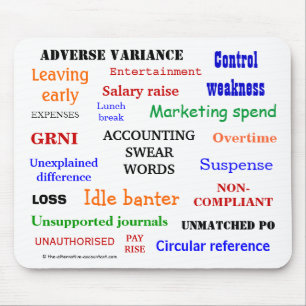 Tapis De Souris COMPTABILISATION DES MOTS ESSENTIELS agaçant Funny