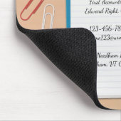 Tapis De Souris Comptable Arrière - plan de bureau Mousepad (Coin)