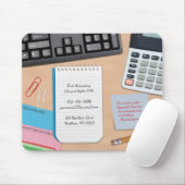 Tapis De Souris Comptable Arrière - plan de bureau Mousepad (Avec souris)