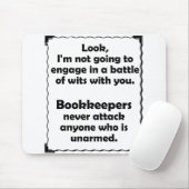 Tapis De Souris Comptable de joute d'esprit (Avec souris)